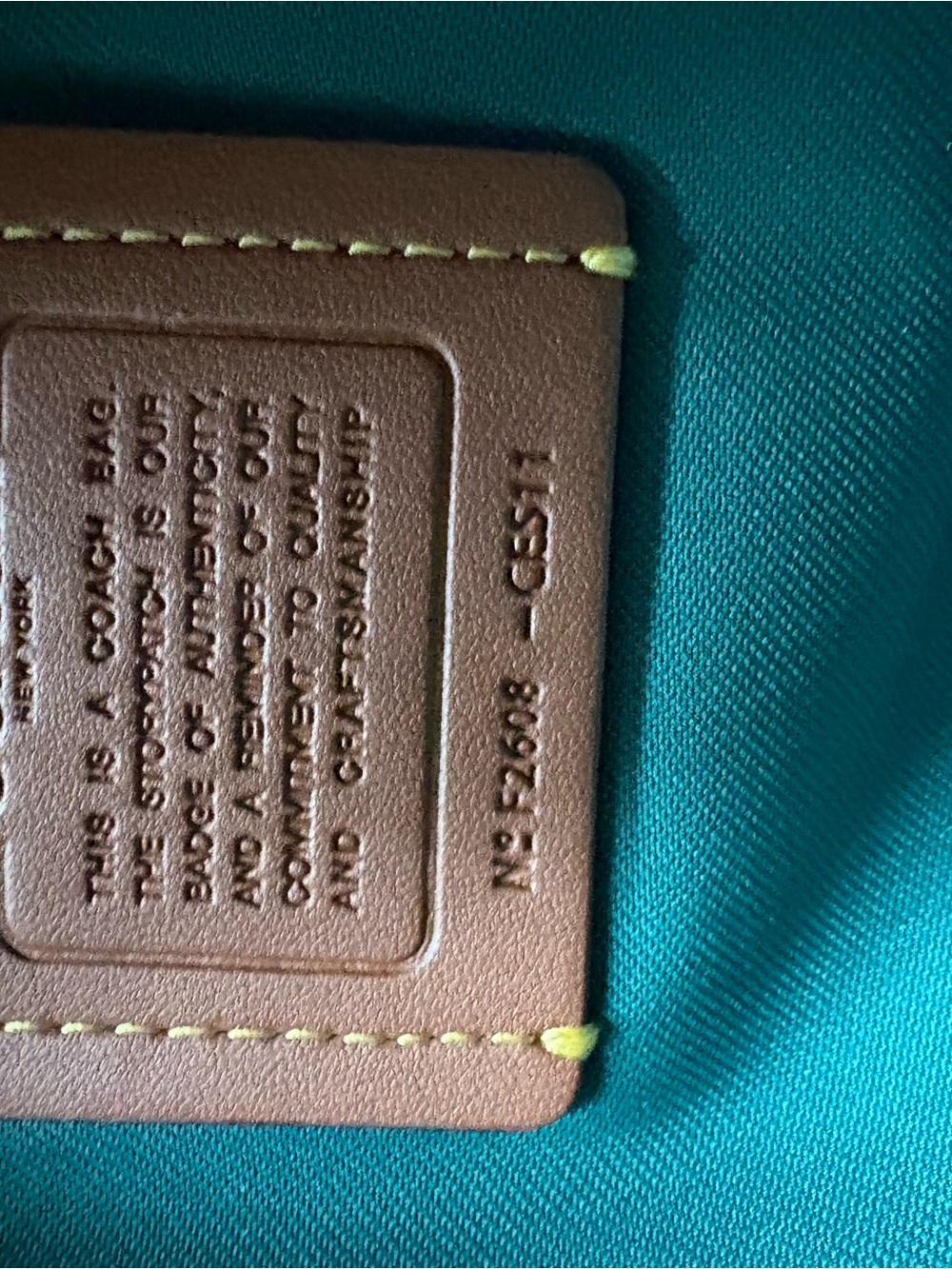 COACH Rowan Emerald Green Large - Picture 7 of 15